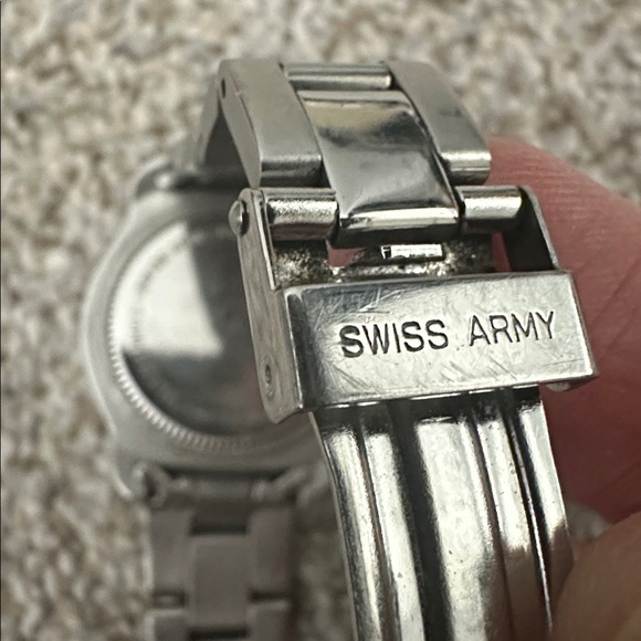 Victorinox Silver Swiss Army Watch with White Dial main image 4